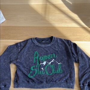 Prince Peter collection, thin, soft, Aspen Ski Club Gray Sweatshirt size medium